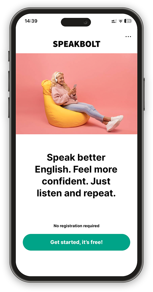 Speakbolt - Speak better English